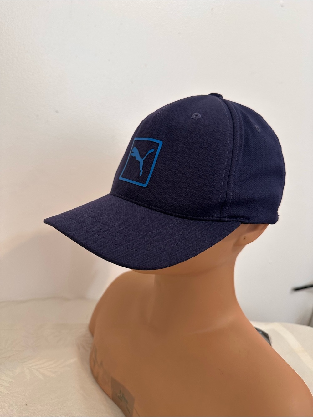 Puma Black Cap with blue puma logo